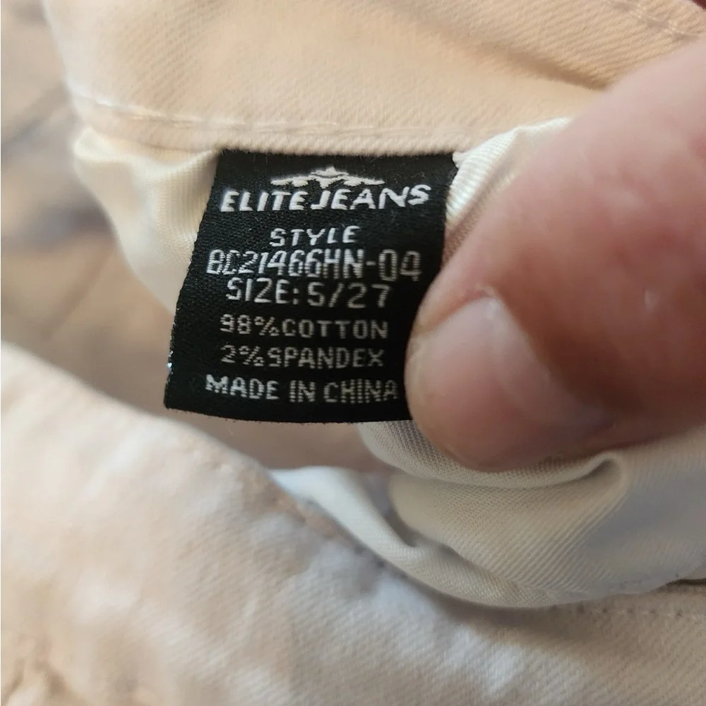 Elite jean shorts Distressed light purple size 5 - Picture 4 of 4